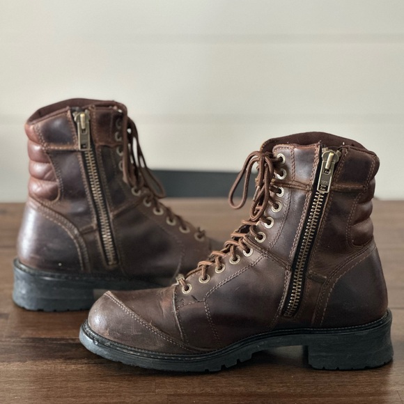 Harley-Davidson Men's Brown Leather Boots - Picture 4 of 10